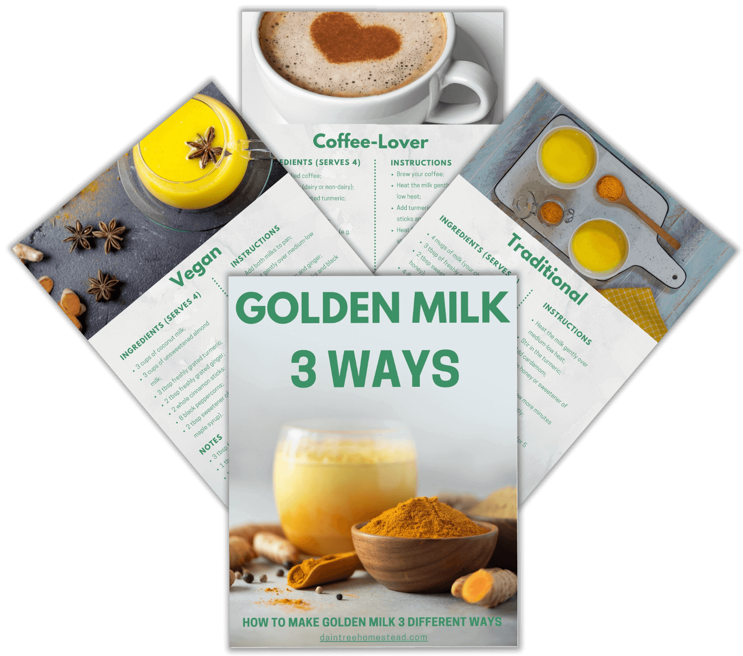 Golden Milk 3 Ways Lay-Flat